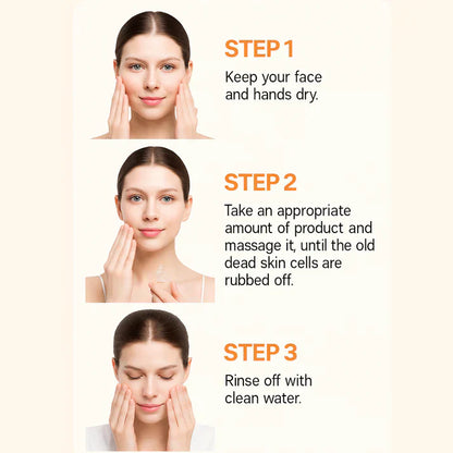 Orange Exfoliating Gel Facial Cleansing Whole Body Scrub Dead Skin Custard
