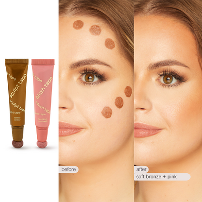 Sculpt Tape & Blush Duo – Blush and Bronzer
