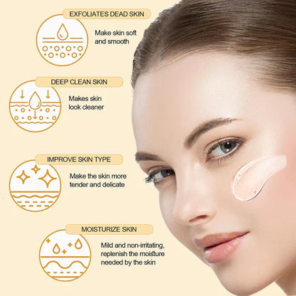 Orange Exfoliating Gel Facial Cleansing Whole Body Scrub Dead Skin Custard