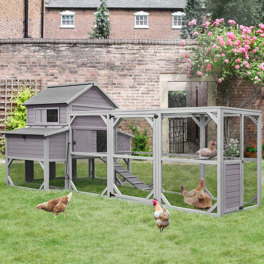 59 Square Feet Chicken Coop with Chicken Run